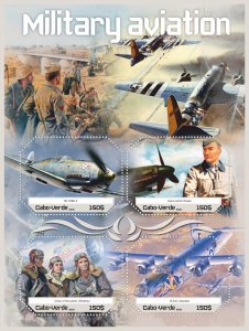 Stamps. Military Aviation 2018 1+1 sheets perforated