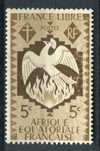 FRENCH COLONIES; EQUATORIAL Africa 1941 Phoenix MINT MNH unmounted 5c.