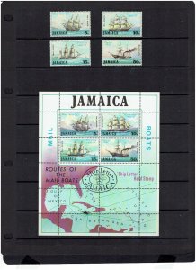 Jamaica: 1972, Mail Packet Boats, MNH set.