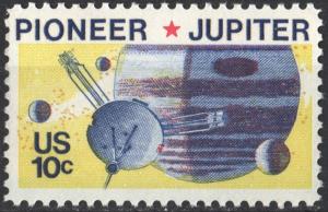 SC#1556 10¢ Pioneer 10 Passing Jupiter (1975) MNH