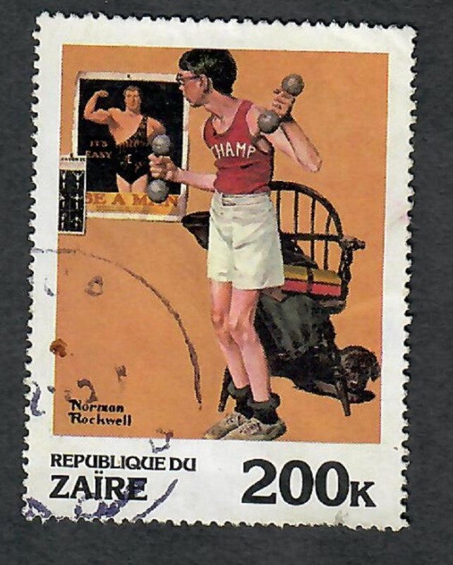 Zaire #1012 Norman Rockwell used single