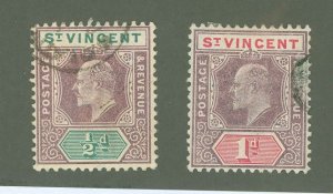 St. Vincent #71-72 Used Multiple