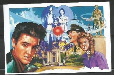 MONGOLIA - 1996 - Elvis Presley - Perf Souv Sheet - Mint Never Hinged