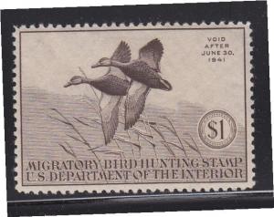 RW7 VF-XF-LH  Duck stamp nice color cv $ 135  see pic 