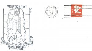 US EVENT CACHET COVER VIBRATION TEST OF THE SPACE SHUTTLE LIFT-OFF PHASE 1978