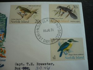 Postal History - Norfolk Island - Scott# 135,137,140 - First Day Cover