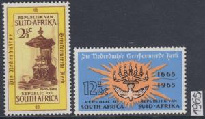 XG-AO210 SOUTH AFRICA IND - Religion, 1965 Church Anniversary MNH Set