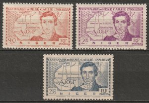 Niger 1939 Sc 84-6 set MNH**