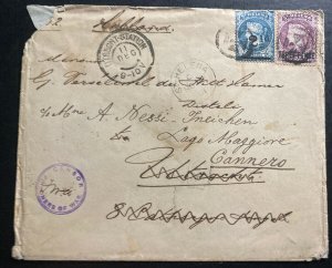 1901 St Helena On Boer War Prisoner Of War Censored Cover To Cannero Italy