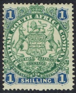 RHODESIA 1896 ARMS 1/-