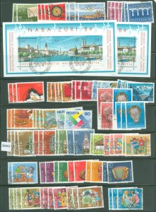 Switzerland #744-59/B505-21  Single (Complete Set)