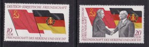 German Democratic Republic DDR  #1374-1375 MNH 1972  flags