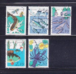 Finland 863a-863e Set U Fish