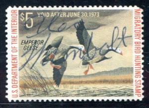 RW39 Used... Duck Stamp... SCV $7.00