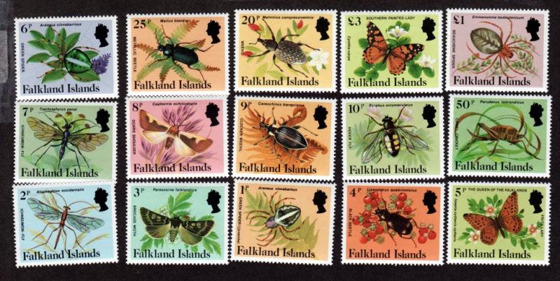 Falkland Islands # 387-401 Mint NH!