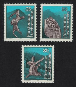 Liechtenstein Legend 'The Destruction of Trisona' 3v 1984 MNH SG#838-840