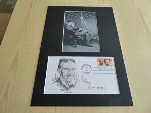 Inventor Nikola Tesla USA FDC Cover and mounted photograph mount size A4