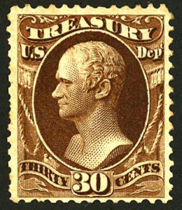 U.S. #O81 MINT OG LH GUM YELLOWING