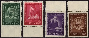 Thematic stamps SLOVAKIA 1942 PHILAT.EXHIB 82/5 mint