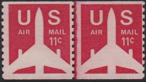 C82 Silhouette of Jet Coil Line Pair MNH