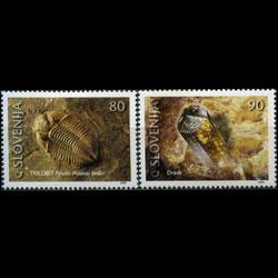 SLOVENIA 2000 - Scott# 397-8 Fossile Set of 2 NH