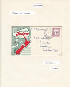 NEW ZEALAND 1959 PAN PACIFIC JAMBOREE 1st DAY COVER