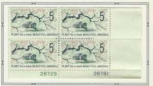 United States  Plate  Block of 4  mnh SC  1318