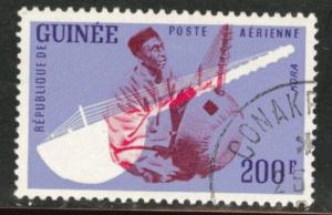 Guinea Scott C33 used CTO 1962 Musician stamp CV$1.25