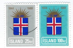 Iceland SC#408-409 Used F-VF....Fill a Great Spot!