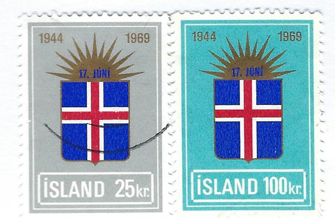 Iceland SC#408-409 Used F-VF....a Great Spot!