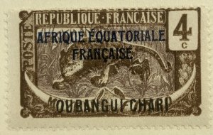 AlexStamps UBANGI #43 FINE Mint 