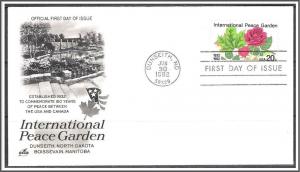 US #2014 Peace Garden FDC