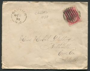 NEW BRUNSWICK SPLIT RING TOWN CANCEL COVER BAY VIEW