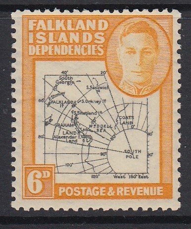 FALKLAND ISLANDS, Scott 1L6, MLH