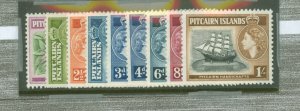 Pitcairn Islands #20-28v Unused