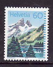 Switzerland-Sc#905- id5-unused NH 60c Lac de Tanay-1991-5-