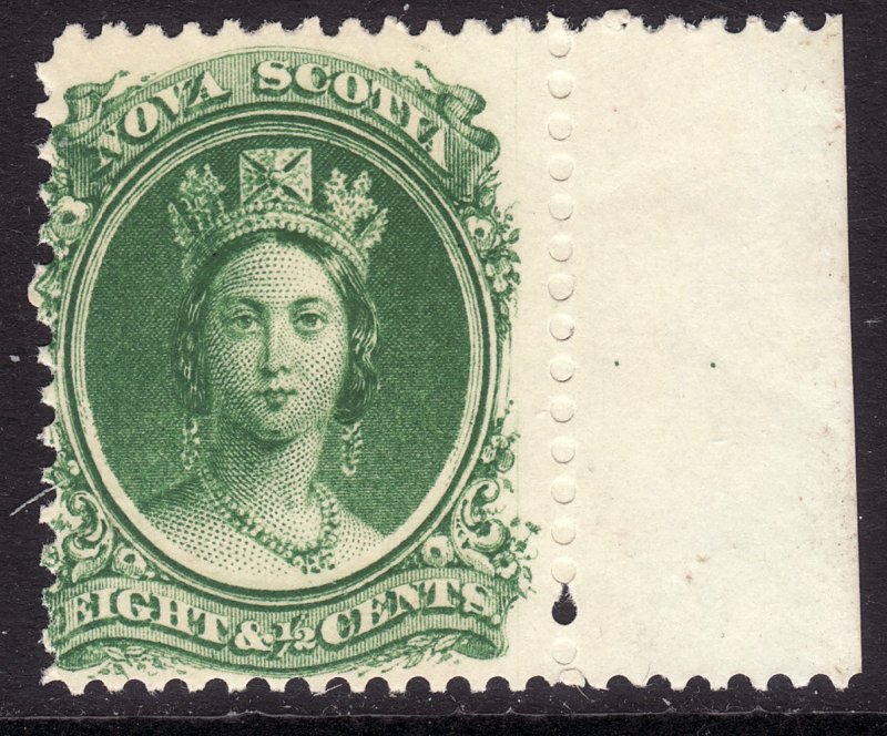 1860-63 Canada Nova Scotia Queen Victoria QV 8½¢ MMH Sc# 11a CV $15.00 Stk #4