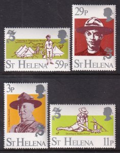 St Helena 378-381 Boy Scouts MNH VF