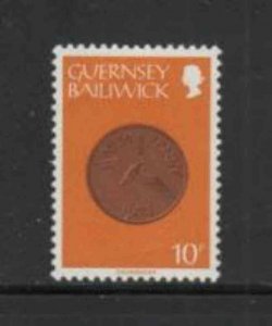 GUERNSEY #199 1980 10p COIN MINT VF NH O.G