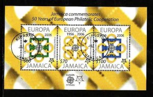 Jamaica-Sc#1015a- id8-used sheet-Europa-2005-