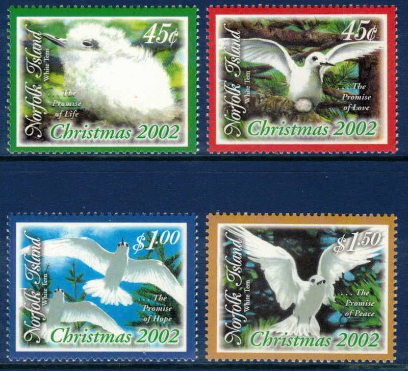 NORFOLK ISLAND 2002 Christmas; Scott 784-87; MNH