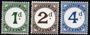 Gibraltar # J1 - J3 MNH