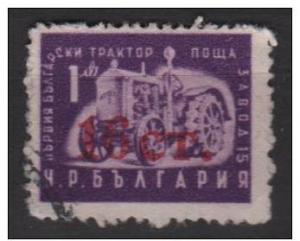 Bulgaria 1957 - Scott 973 used -16s on 1l, Tractor 