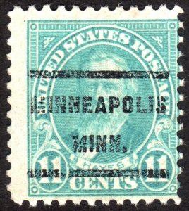 1922, US 11c, Hayes, Used, Minneapolis precancel, Sc 563