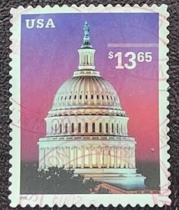 US Scott # 3648; used $13.65 Capitol Dome from 2002; XF; off cover