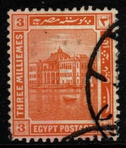 EGYPT SG87 1921 3m YELLOW-ORANGE USED