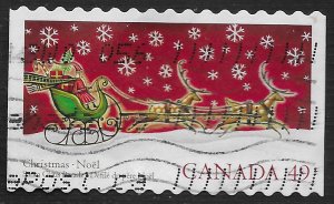 Canada #2069 49c Christmas - Santa Claus and Sleigh