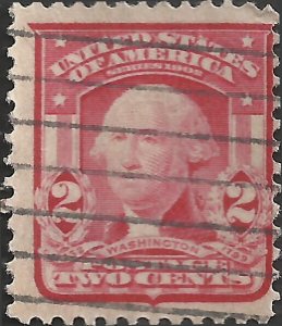 # 319j Carmine Rose Used George Washington Type II