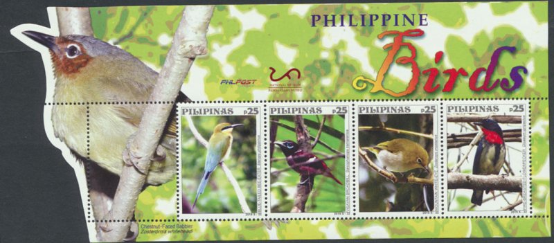 Birds Miniature sheet.      new from Philippines