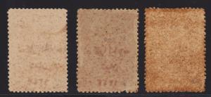 Saudi Arabia, Hejaz SG D57-D59 MOG. 1924 Hejaz Postage Dues, rare. Cert 